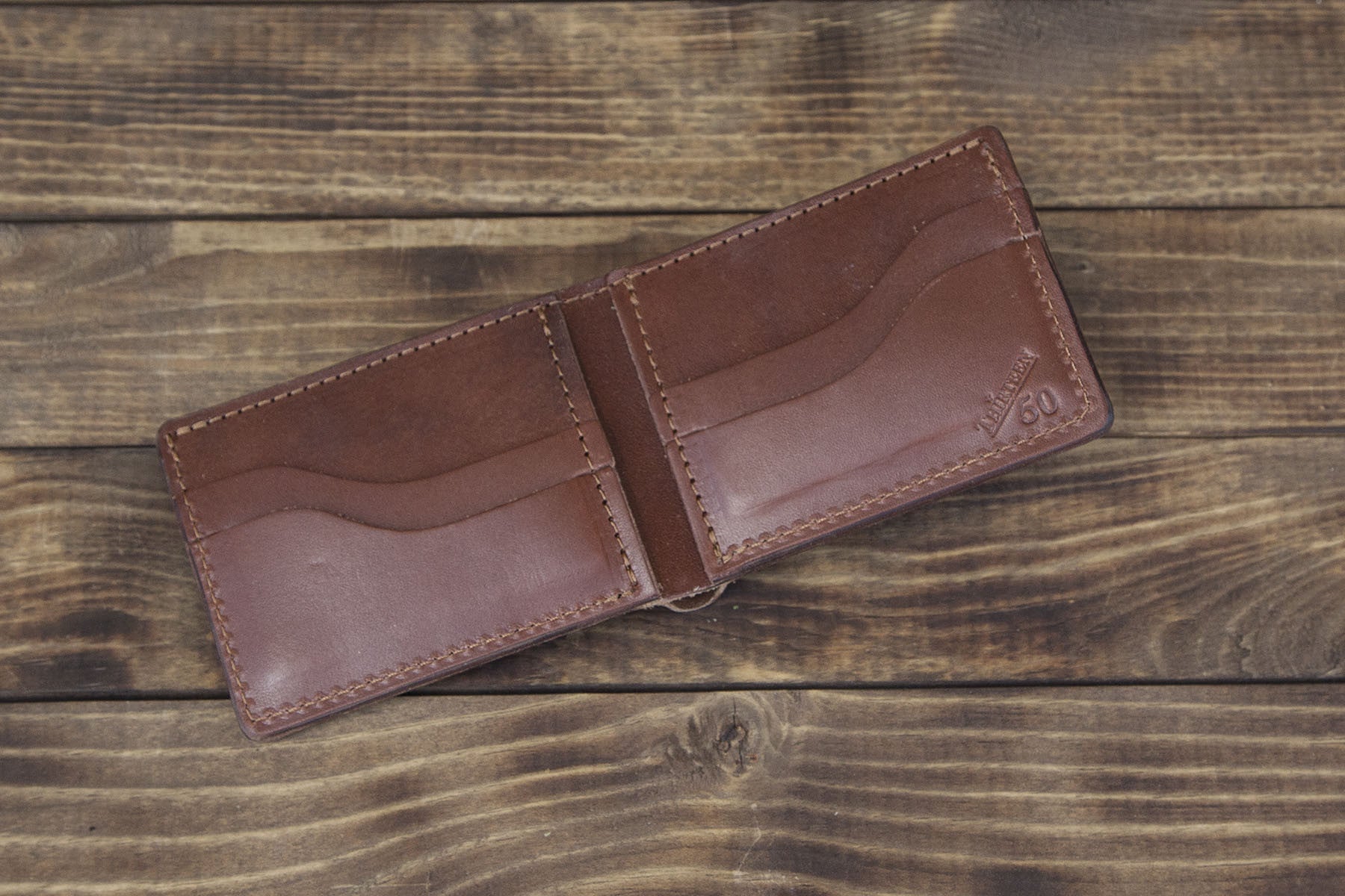 Classic Bifold Wallet | Brown Bridle – Thirteen50 Leather
