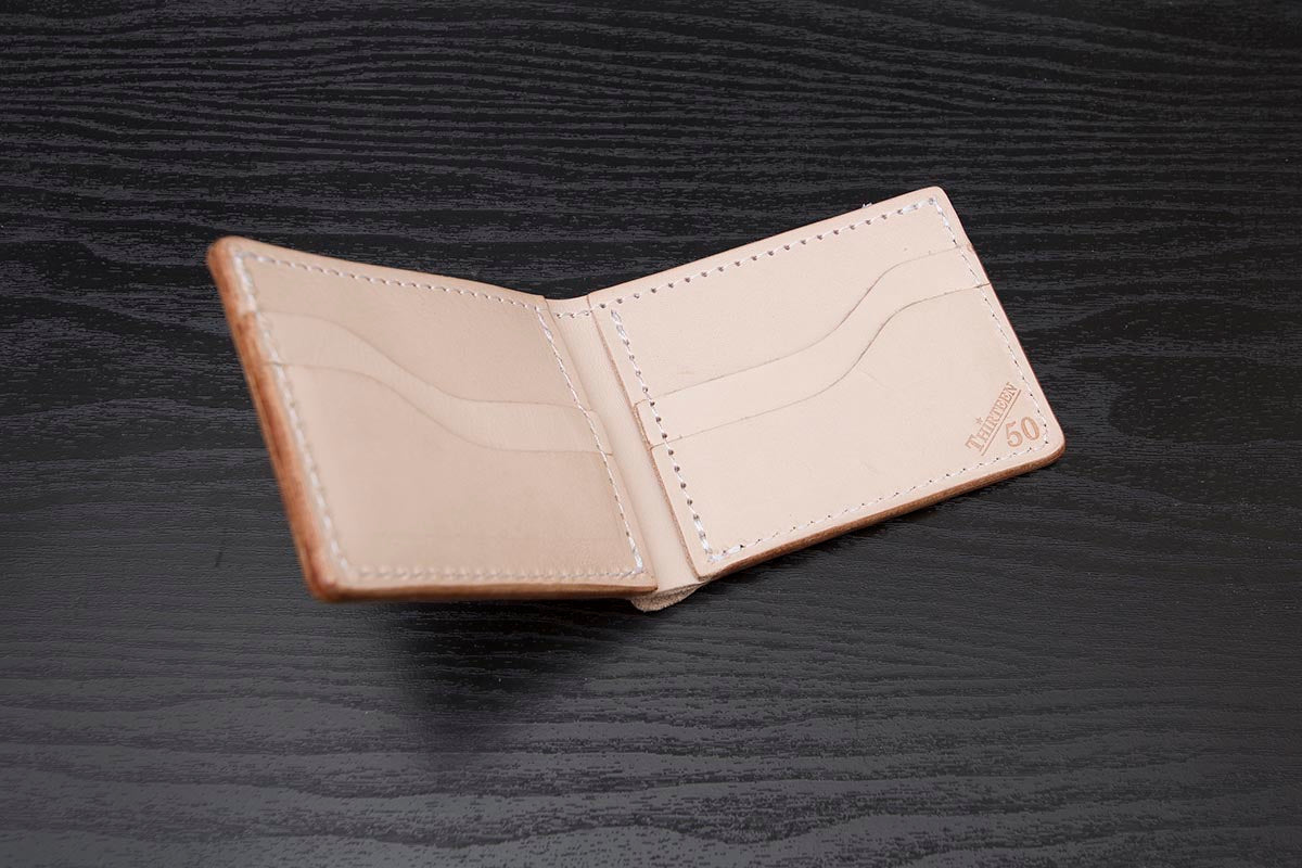 Classic Bifold Wallet | Natural Vegetable Tanned – Thirteen50 Leather