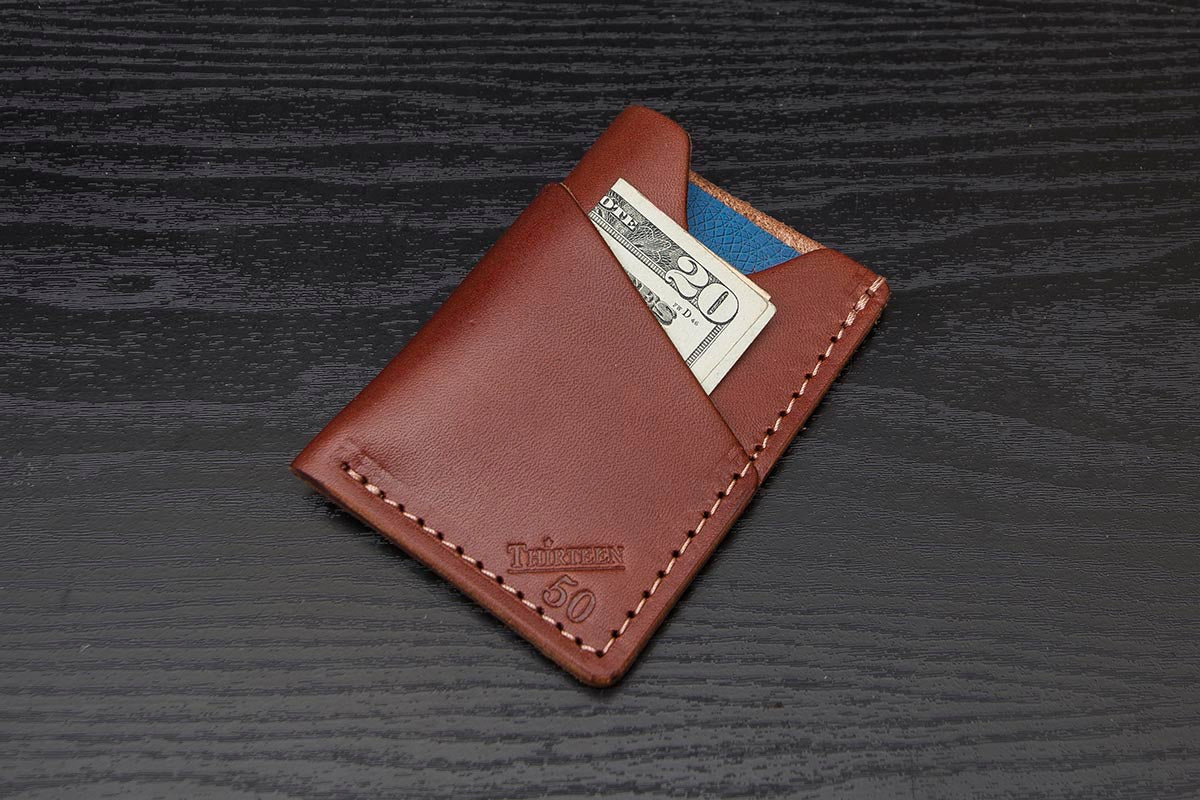 Wrap Minimalist Wallet | Brown – Thirteen50 Leather