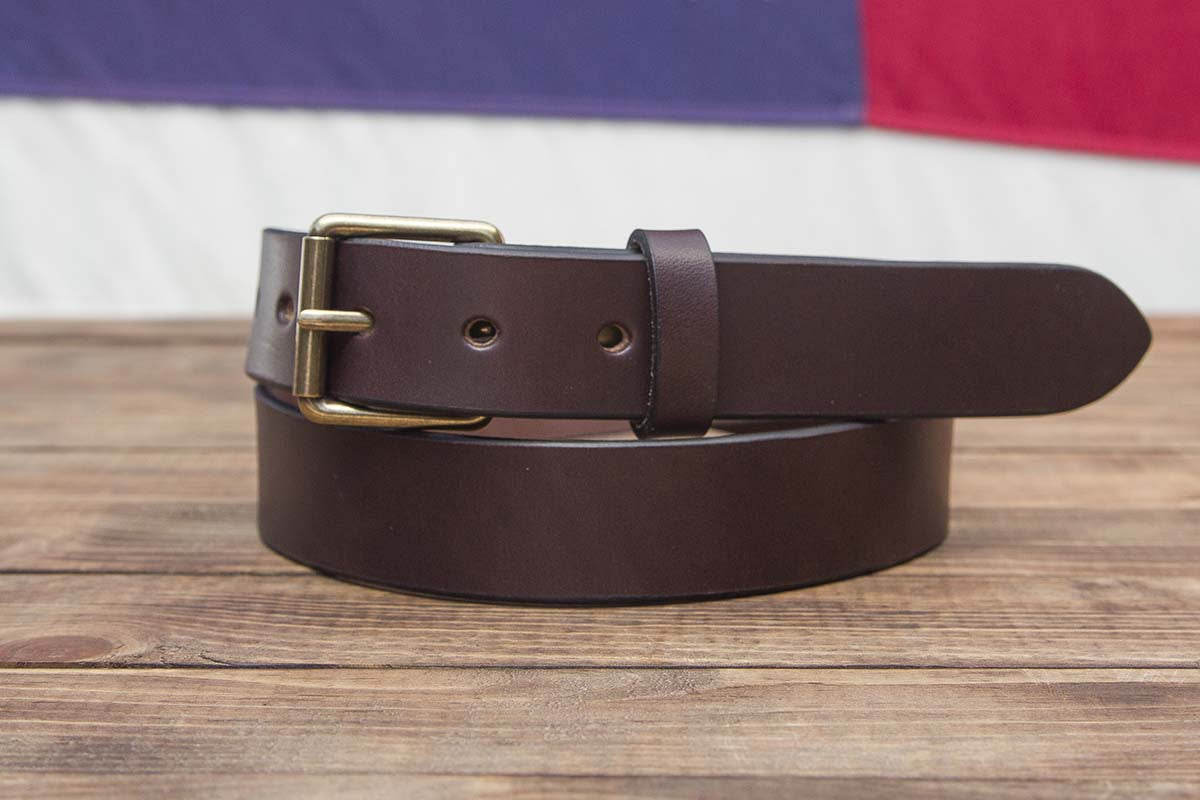 Eclipse Dark Brown Leather Belt