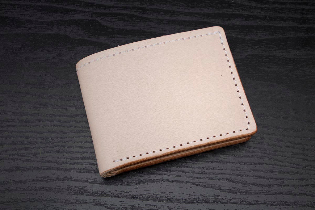 DIY Leather Bifold Wallet Kit - Do It Your Own Vegetable Tanned Natural Leather  Wallet - Black 